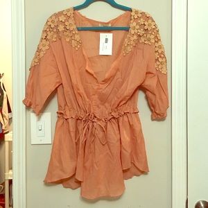 NWT boho top size L