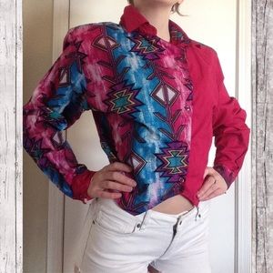 Vintage Mine&Bills Outfitters Patterned Top