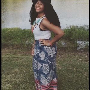 Printed Wide Leg Pants