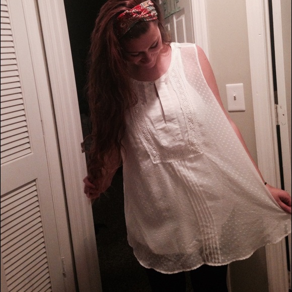Boho Sheer Top with Lace