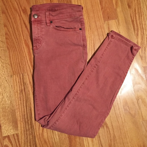 J.crew factory skinny ankle jeans in dusty rose