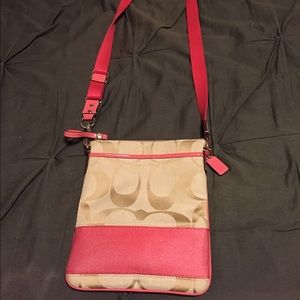 Coach signature crossbody
