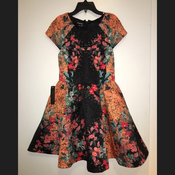 Bebe Multicolored Print Dress