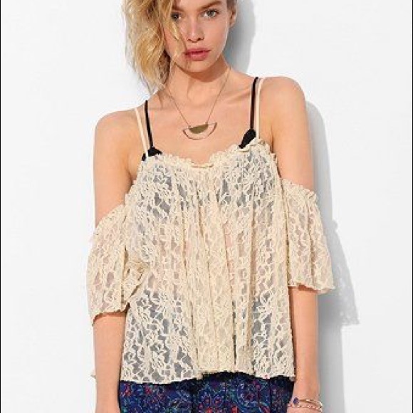 urban outfitters off the shoulder open back top