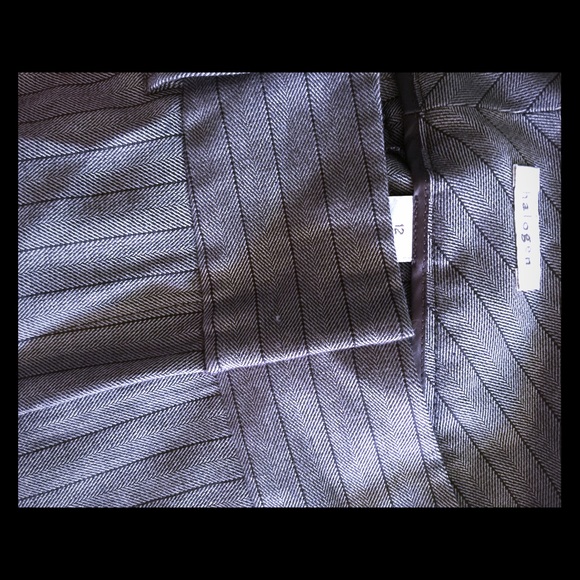 Halogen women's brown pinstripe trousers
