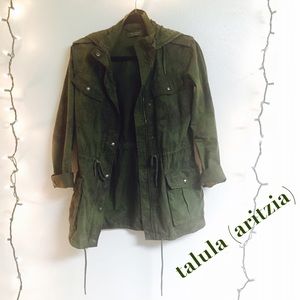 Talula Aritzia Trooper Dyed Green Cargo Jacket