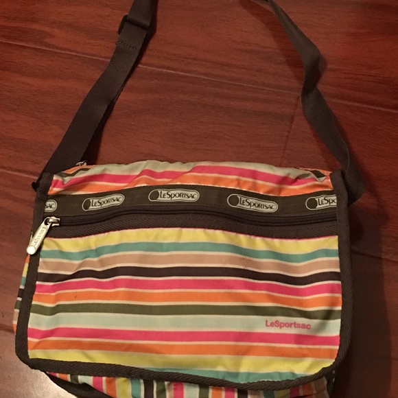 Lesportsac multi color cross body bag