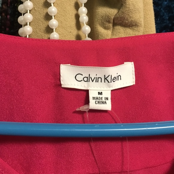 Cute Calvin Klein pink blouse - Picture 2 of 2