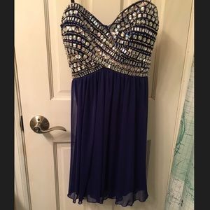 Royal blue homecoming/prom dress!