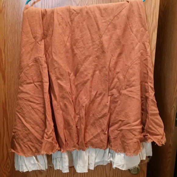 Ruffled torn-looking gypsy skirt