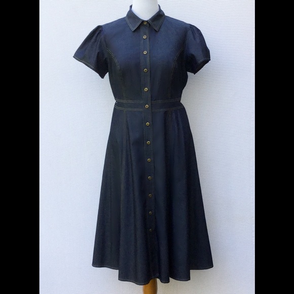 Eshakti Dresses & Skirts - New Eshakti Chambray Shirt Dress 18W