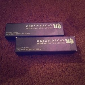 Urban Decay sheer revolution lipsticks