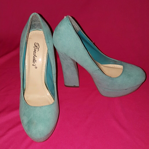 Blue Suede Heels