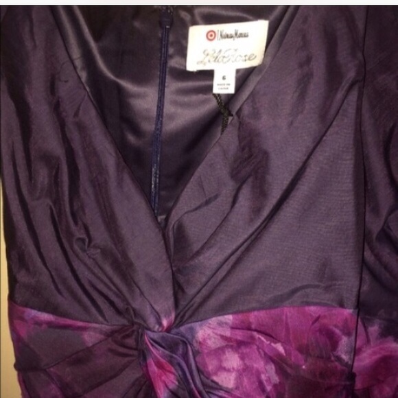 💜Neiman Marcus Lela Rose Purple Belted Dress💜 - Picture 2 of 4