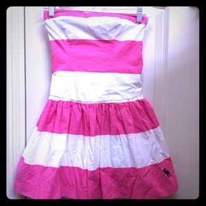 Abercrombie & Fitch Strapless striped dress