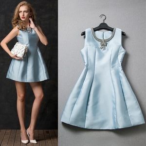 Embellished Blue Dress