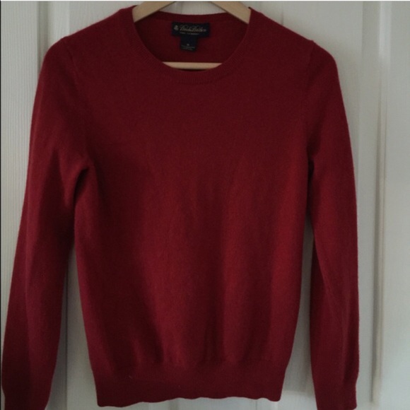Red Brooks Brothers sweater