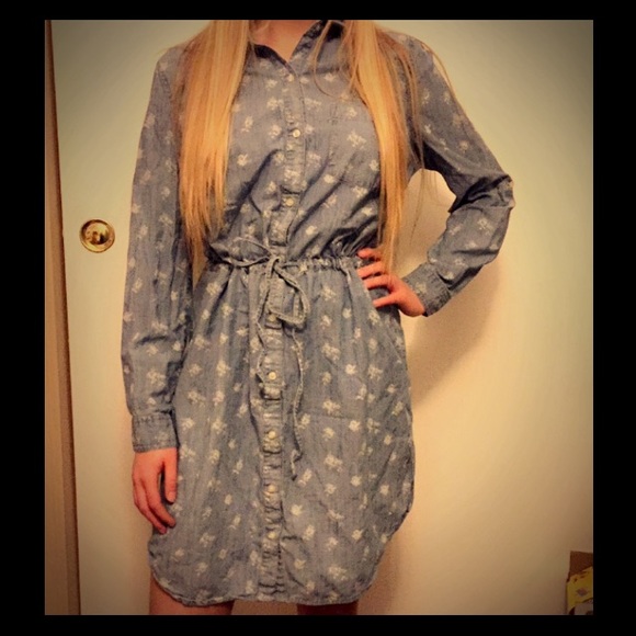 💛 denim dress