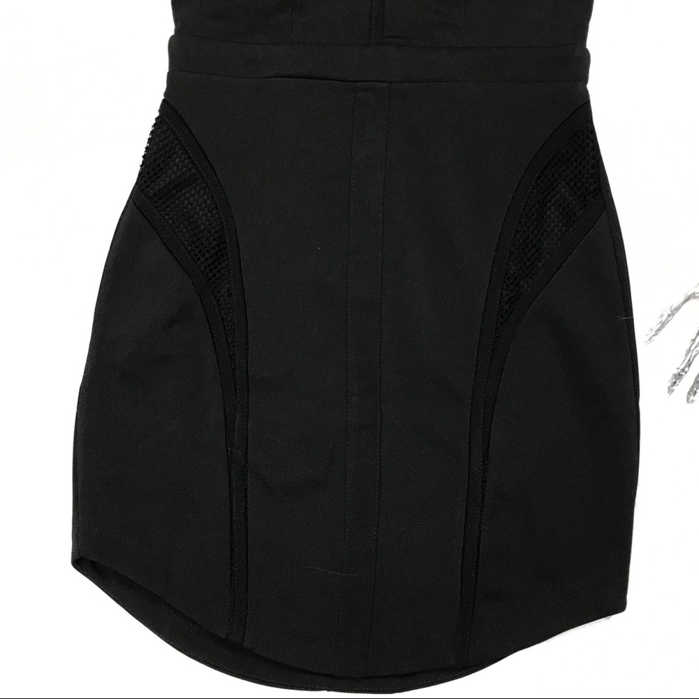 LF little black dress mesh detail zipper. Back - Picture 5 of 8