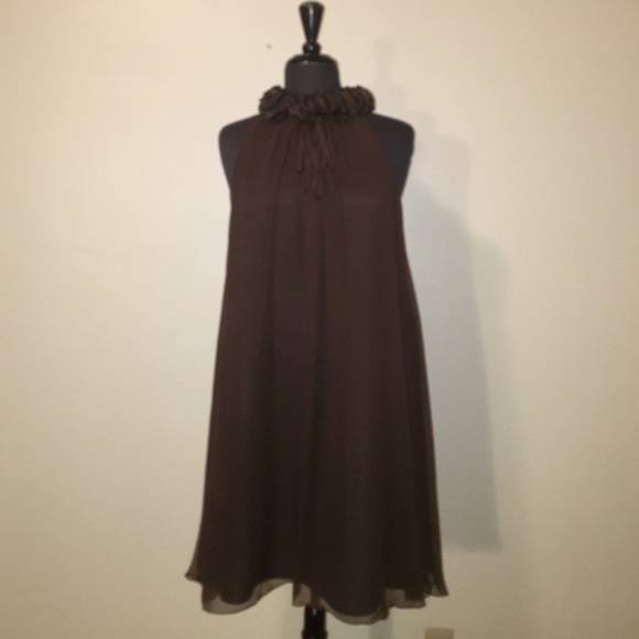 Lotus Grace Brown short dress