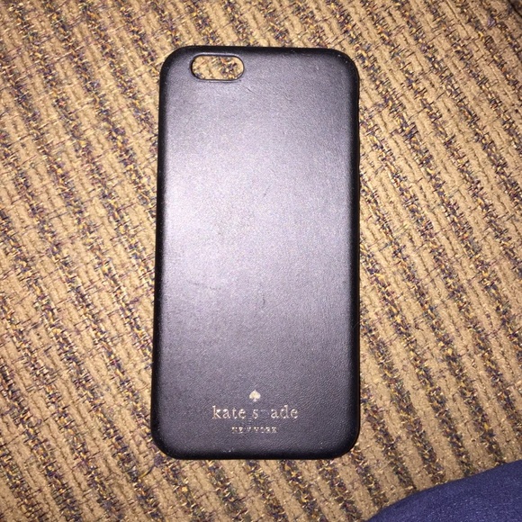 📱Kate Spade black leather case