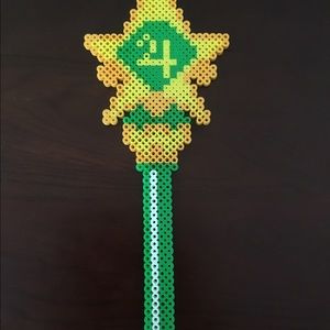 Sailor Jupiter perler bead wand