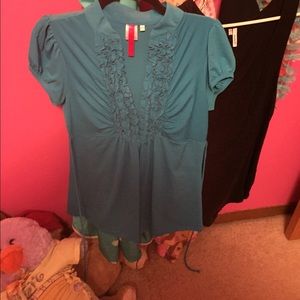 CLOSET CLOSING Turquoise dress top