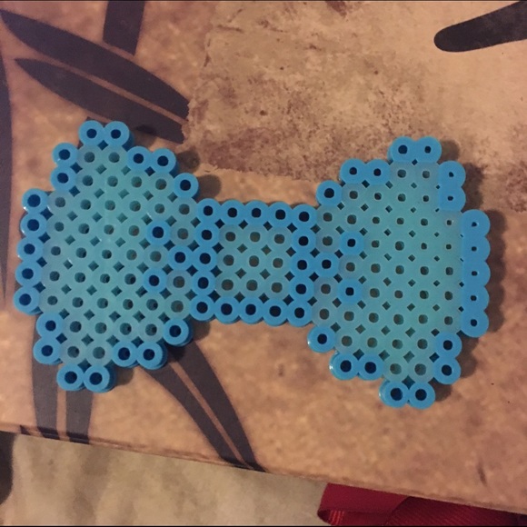 Glow in the dark blue bow