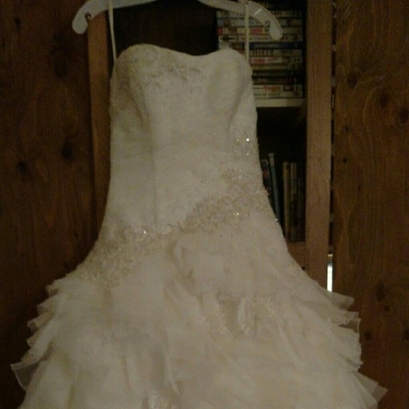 Galina Signature Organza Wedding Ball Gown - Picture 1 of 4