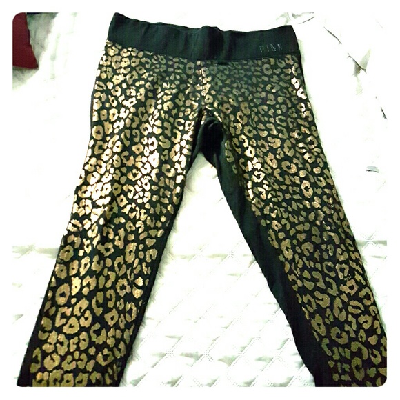 Victoria Secret Pink Cheetta Print Yoga Leggings