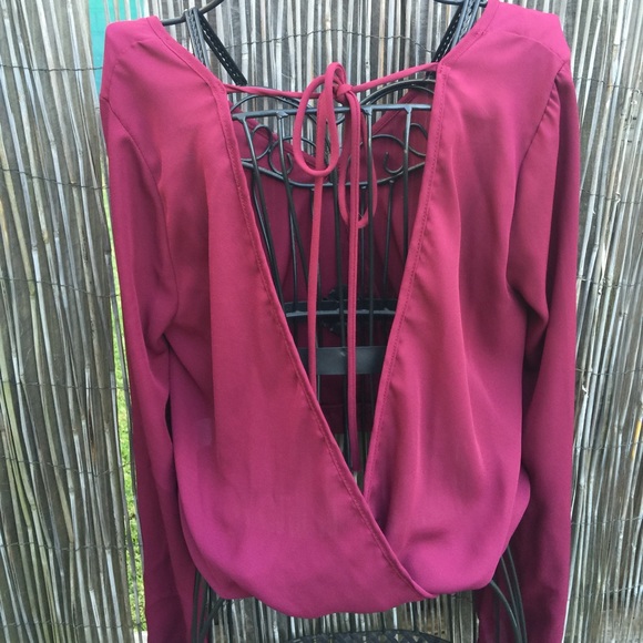 Maroon blouse - Picture 3 of 4