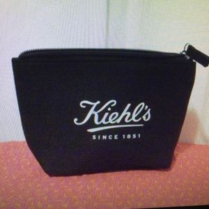 Kiehl's Cosmetic Makeup Zipper Bag Travel Pouch
