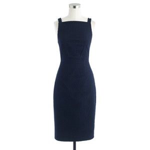 ISO!!! Jcrew navy eyelet apron dress (2 or 4)