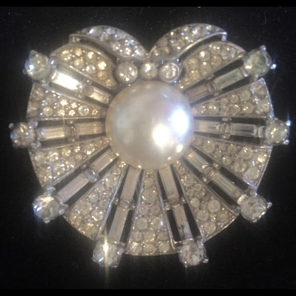 Vintage Silver Crown Trifari Brooch Pin | eBay Trifari Triple Crown Sterling Silver Sweater Pin