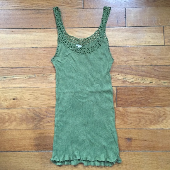 🔴 CLEARANCE Jcrew crochet strap tank