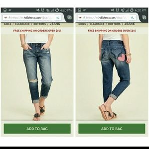 Hollister Size 9 boyfriend jeans