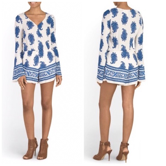 Mimi Chica Pants - Bell sleeve romper