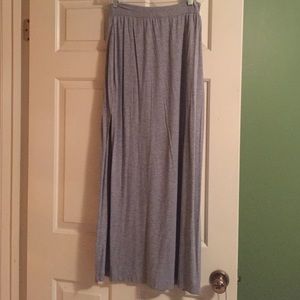 Splendid Grey cotton maxi skirt