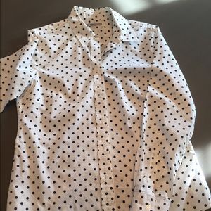 Gap polka dot button down