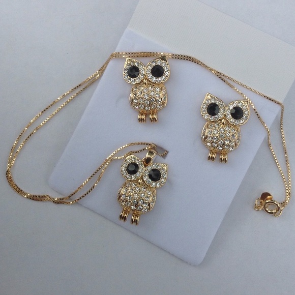 Swarovski Owl Set - Picture 3 of 5