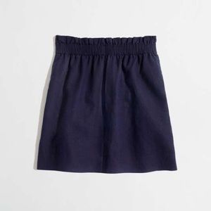 Jcrew navy cotton skirt