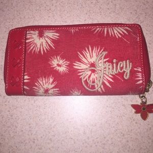 Red Floral "Juicy Couture" Wallet 👛