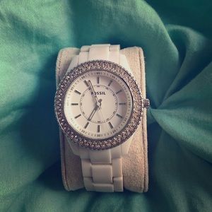 White fossil watch!