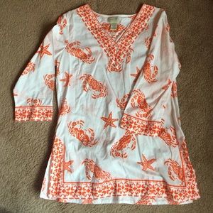 BRAND NEW⚓️Marine life tunic or coverup