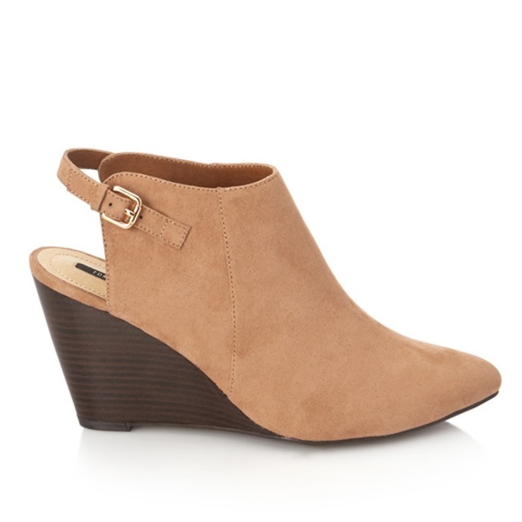 🔸CUTOUT WEDGES FAUX SUEDE🔸