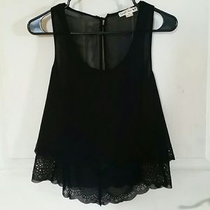 Open back highly detailed flowy tank