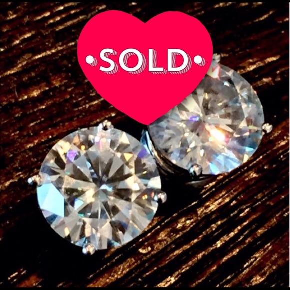 4 carat TW Charles & Colvard Moissanite Earrings
