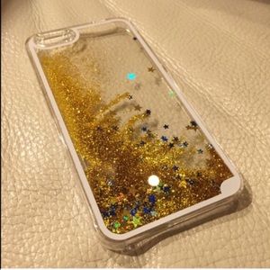 iPhone 6 gold running glitter case NWT sale