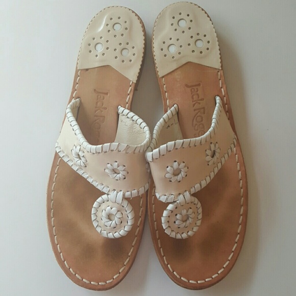 *SOLD* Jack Roger's Navajo Sandals Bone size 7