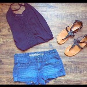 ❌Mini blue jean shorts❌